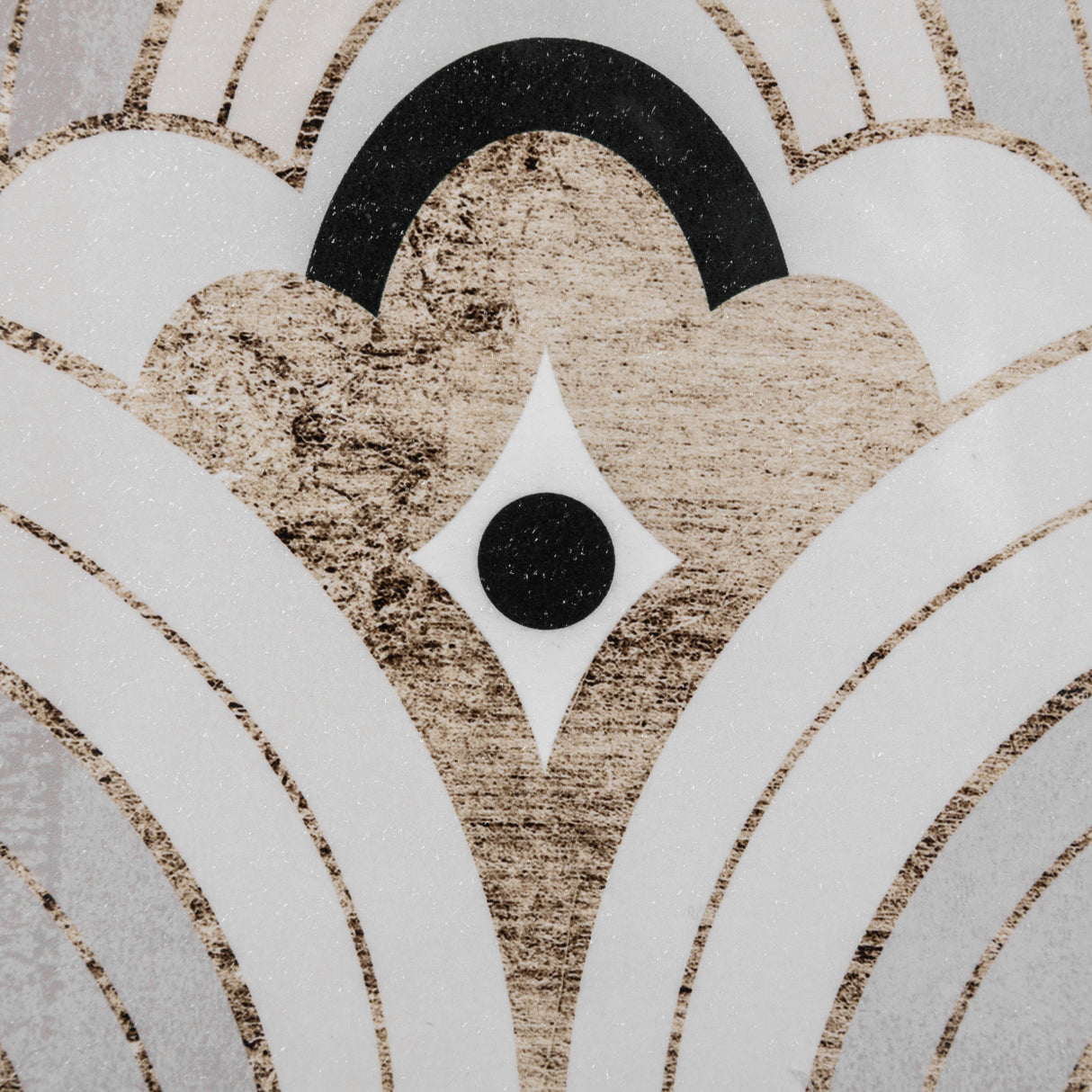 Deco Patterning IV by Victoria Barnes Hand Embellished Textured Framed Art Print Matted under Glass from Mercana - Luna Furniture