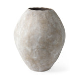 Gobi 19.75L x 24H Large Tan Ceramic Oval Vase from Mercana - Luna Furniture