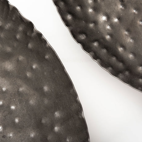 Lanx Set of 3 Decorative Black/Grey Metal Plates from Mercana - Luna Furniture