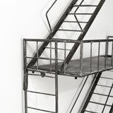 Gastown 42H Wall Mounted Fire Escape Shelf from Mercana - Luna Furniture