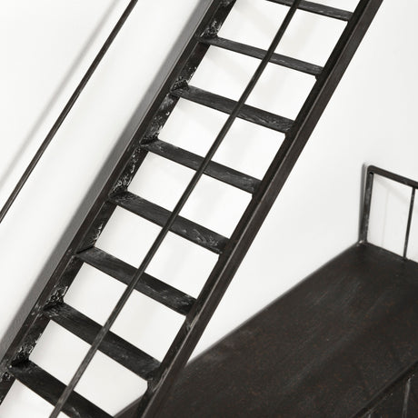 Gastown 42H Wall Mounted Fire Escape Shelf from Mercana - Luna Furniture