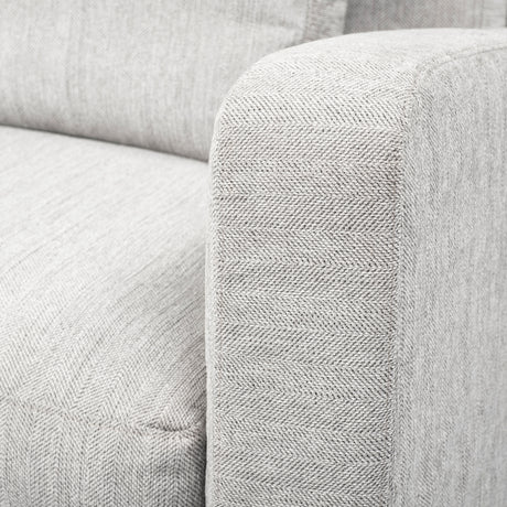 Denly II 92.5 X 38.25 X 34.5 Frost Gray Slipcover Three Seater Sofa from Mercana - Luna Furniture