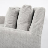 Denly II 92.5 X 38.25 X 34.5 Frost Gray Slipcover Three Seater Sofa from Mercana - Luna Furniture