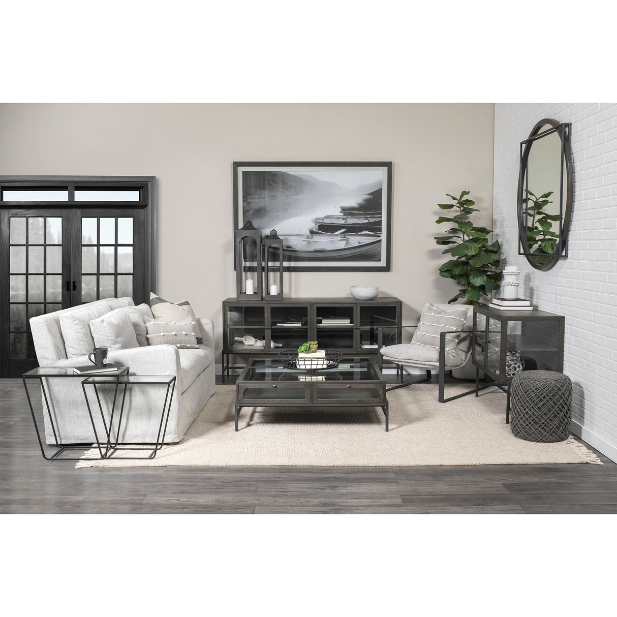 Denly II 92.5 X 38.25 X 34.5 Frost Gray Slipcover Three Seater Sofa from Mercana - Luna Furniture