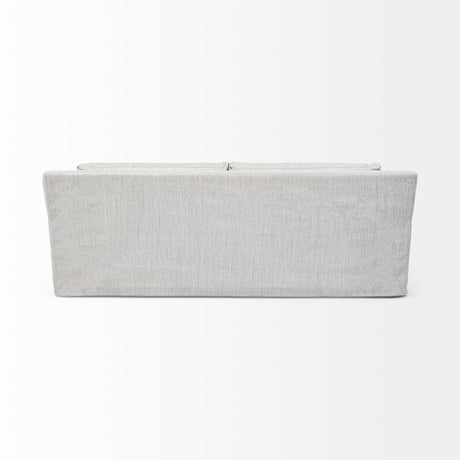 Denly II 92.5 X 38.25 X 34.5 Frost Gray Slipcover Three Seater Sofa from Mercana - Luna Furniture
