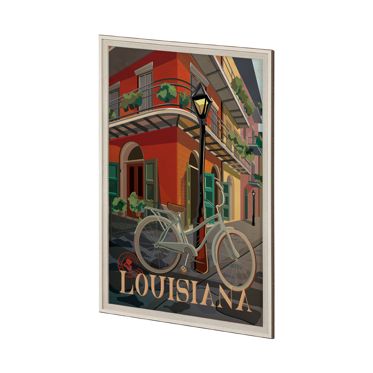 Louisiana Go USA (XL) by Mercana Studio a Hand Embellished Decograph Framed Art Print under Glass from Mercana - Luna Furniture