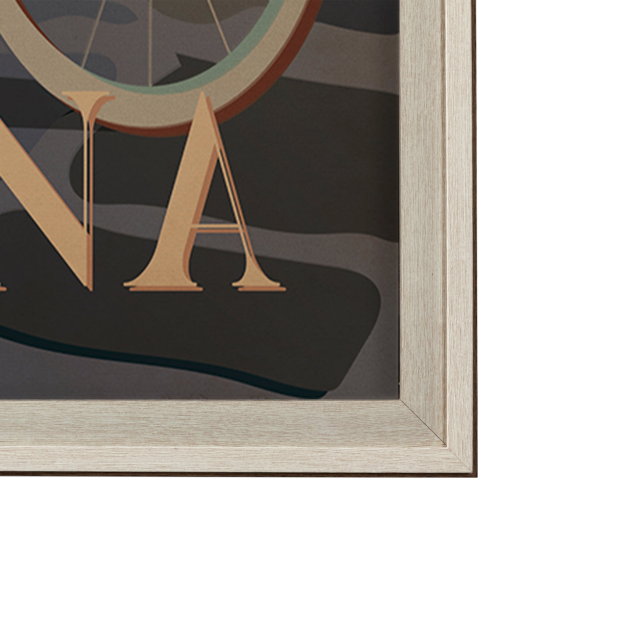 Louisiana Go USA (XL) by Mercana Studio a Hand Embellished Decograph Framed Art Print under Glass from Mercana - Luna Furniture