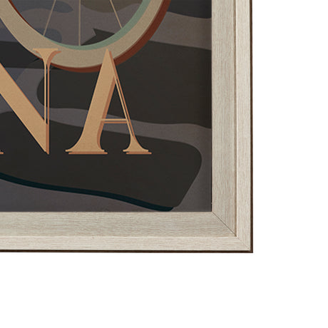 Louisiana Go USA (XL) by Mercana Studio a Hand Embellished Decograph Framed Art Print under Glass from Mercana - Luna Furniture