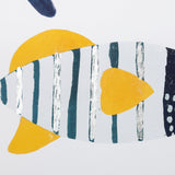 Patterned Fish II by Victoria Barnes a Hand Embellished Textured Framed Art Print Matted under Glass from Mercana - Luna Furniture