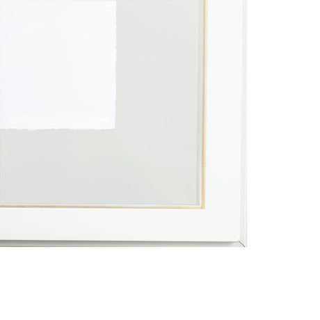 Glitter Lips II Gold by Victoria Barnes Hand Embellished Textured Framed Art Print Matted under Glas from Mercana - Luna Furniture