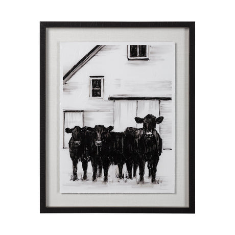 Standing Around I by Ethan Harper a Hand Embellished Textured Framed Photo Art Print Matted under Gl from Mercana - Luna Furniture