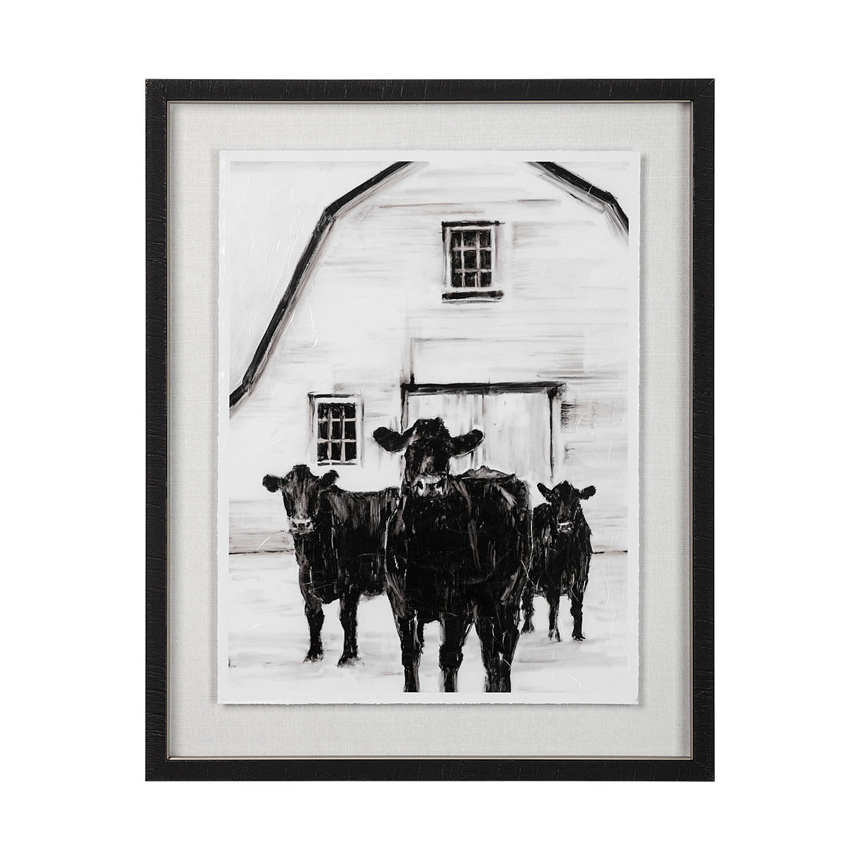 Standing Around II by Ethan Harper a Hand Embellished Textured Framed Photo Art Print Matted under G from Mercana - Luna Furniture