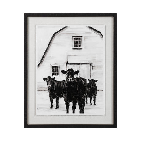 Standing Around II by Ethan Harper a Hand Embellished Textured Framed Photo Art Print Matted under G from Mercana - Luna Furniture
