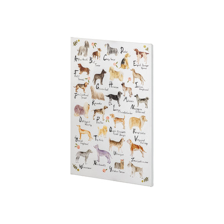 Dog Alphabet by Melissa Wang a Hand Embellished Textured Canvas from Mercana - Luna Furniture