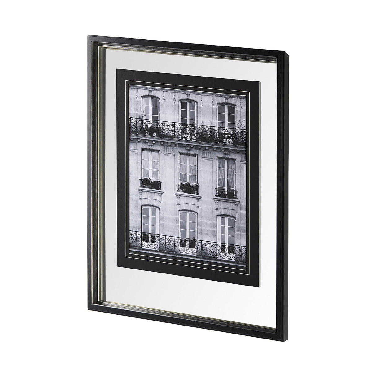 Across the Street II by Laura Marshall a Framed Art Print Matted under Glass from Mercana - Luna Furniture