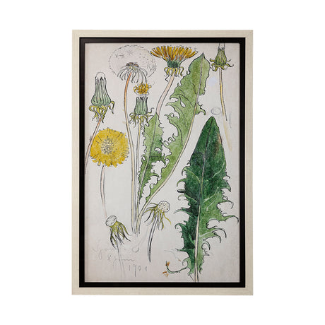 Maskros Akvarellmalning by John Bauer Hand Embellished Textured Framed Art Print Matted under Glass from Mercana - Luna Furniture