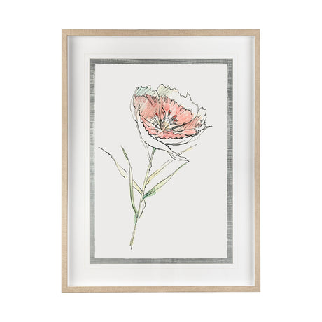 Dianthus II by Panpan Zhang a Framed Art Print Matted under Glass from Mercana - Luna Furniture