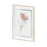 Dianthus II by Panpan Zhang a Framed Art Print Matted under Glass from Mercana - Luna Furniture