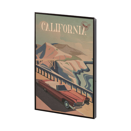 California Go USA (SM) by Mercana Studio a Hand Embellished Decograph Framed Art Print from Mercana - Luna Furniture