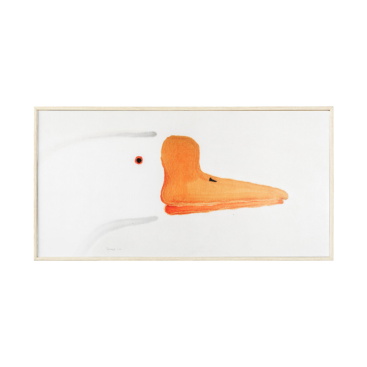 Goose Gazing II by Mercana Studio a Hand Embellished Textured Framed Art Print from Mercana - Luna Furniture