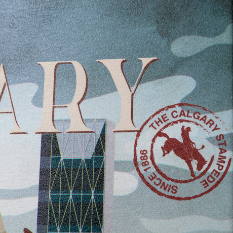 Calgary Go Canada (SM) by Mercana Studio a Hand Embellished Decograph Framed Art Print from Mercana - Luna Furniture