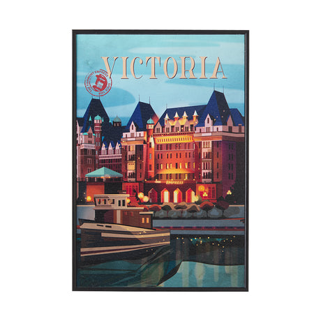 Victoria Go Canada (SM) by Mercana Studio a Hand Embellished Decograph Framed Art Print from Mercana - Luna Furniture