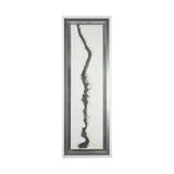 White and Silver River by Studio M a Framed Art Print Matted under Glass from Mercana - Luna Furniture