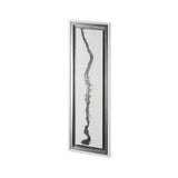 White and Silver River by Studio M a Framed Art Print Matted under Glass from Mercana - Luna Furniture