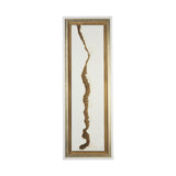 White and Gold river by Studio M a Framed Art Print Matted under Glass from Mercana - Luna Furniture