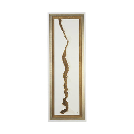 White and Gold river by Studio M a Framed Art Print Matted under Glass from Mercana - Luna Furniture