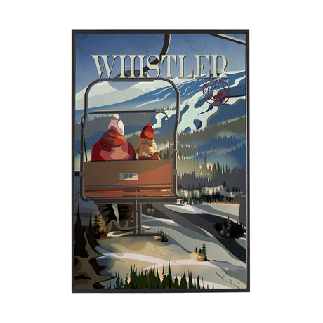 Whistler Go Canada (SM) by Mercana Studio a Hand Embellished Decograph Framed Art Print from Mercana - Luna Furniture