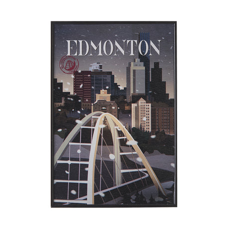Edmonton Go Canada (SM) by Mercana Studio a Hand Embellished Decograph Framed Art Print from Mercana - Luna Furniture