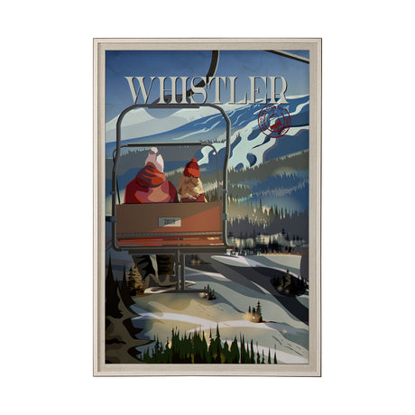 Whistler Go Canada (XL) by Mercana Studio a Hand Embellished Decograph Framed Art Print under Glass from Mercana - Luna Furniture
