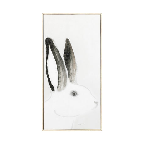 Rabit Gazing I by Mercana Studio a Hand Embellished Textured Framed Art Print from Mercana - Luna Furniture