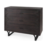 Giselle I 40L x 16W Dark Brown Fir Veneer 3 Drawer Accent Cabinet from Mercana - Luna Furniture