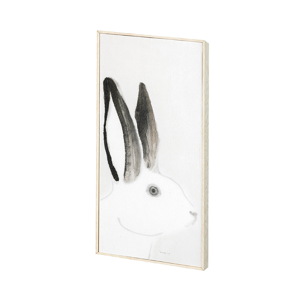 Rabit Gazing I by Mercana Studio a Hand Embellished Textured Framed Art Print from Mercana - Luna Furniture