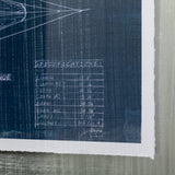 Canoe Blueprint by Dayna a Hand Embellished Textured Framed Art Print Matted under Glass from Mercana - Luna Furniture