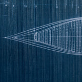Canoe Blueprint by Dayna a Hand Embellished Textured Framed Art Print Matted under Glass from Mercana - Luna Furniture