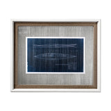 Kayak Blueprint by Dayna a Hand Embellished Textured Framed Art Print Matted under Glass from Mercana - Luna Furniture