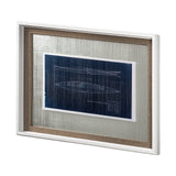 Kayak Blueprint by Dayna a Hand Embellished Textured Framed Art Print Matted under Glass from Mercana - Luna Furniture