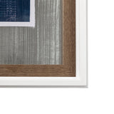 Kayak Blueprint by Dayna a Hand Embellished Textured Framed Art Print Matted under Glass from Mercana - Luna Furniture