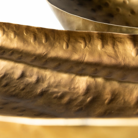 Karmen (Set of 2) Gold Hammered Oversized Bowls from Mercana - Luna Furniture