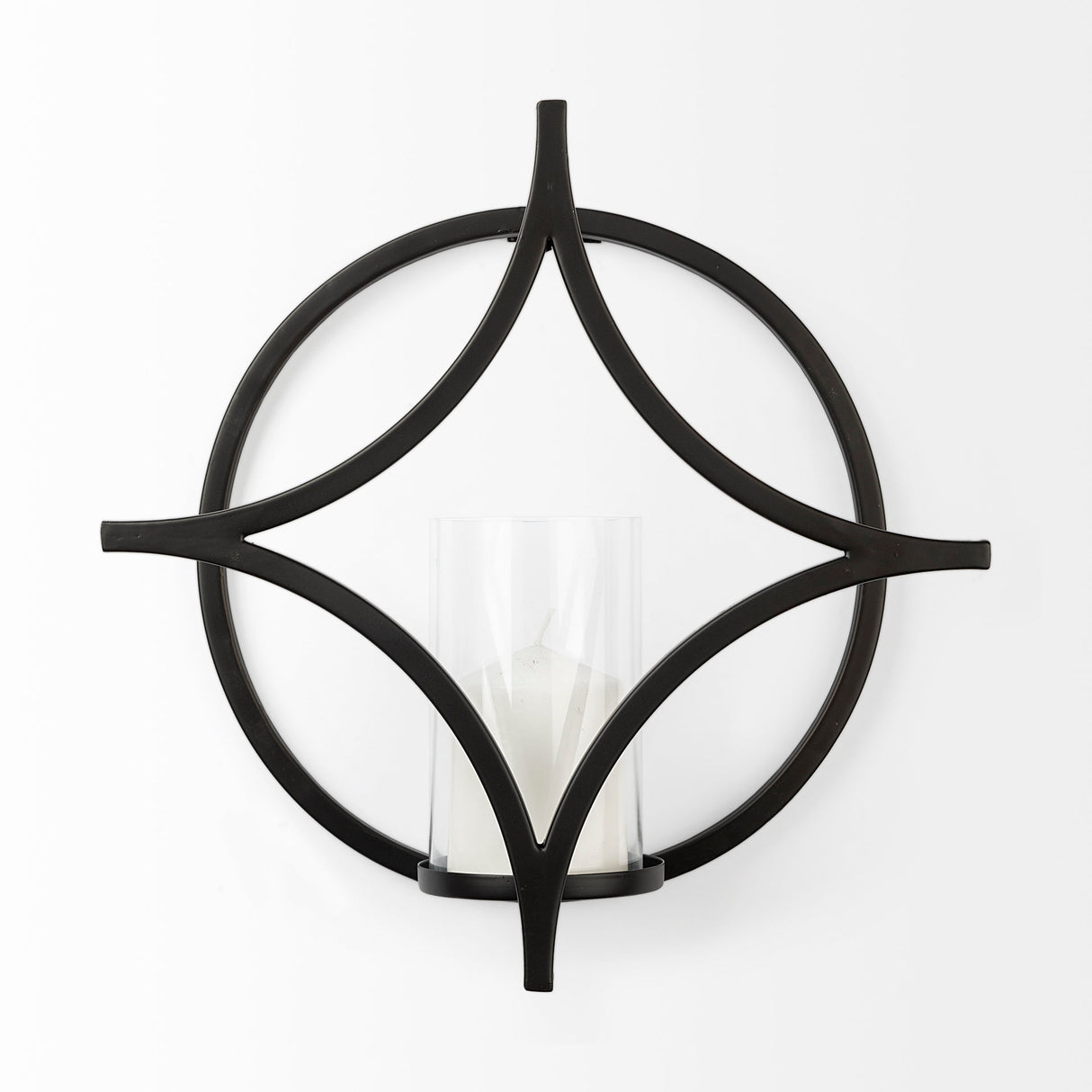 Lyra I Black Wall Candle Holder from Mercana - Luna Furniture