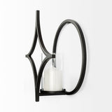 Lyra I Black Wall Candle Holder from Mercana - Luna Furniture