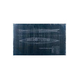Kayak Blueprint (40 x 24) by Fiona H a Hand Embellished Textured Canvas from Mercana - Luna Furniture
