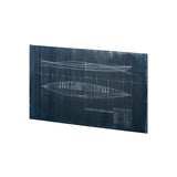 Kayak Blueprint (40 x 24) by Fiona H a Hand Embellished Textured Canvas from Mercana - Luna Furniture
