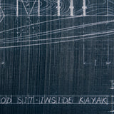 Kayak Blueprint (40 x 24) by Fiona H a Hand Embellished Textured Canvas from Mercana - Luna Furniture