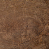 Maddox 30L x 18W x 22H Medium Brown Wood w/ Black Metal U-shaped End/Side Table from Mercana - Luna Furniture