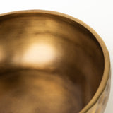 Karmel 12L x 12W Gold Hammered Aluminum Bowl from Mercana - Luna Furniture