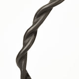 Rizwan (Large) Black Aluminum Braided Circular Object from Mercana - Luna Furniture